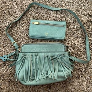 Fossil crossbody bag & matching wallet